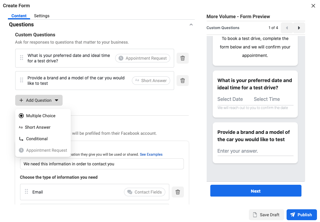 what. - Facebook Lead Generation Campaign