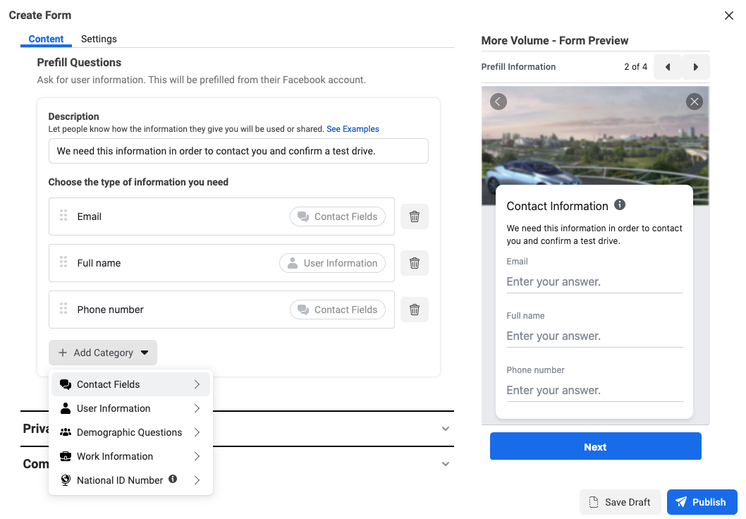what. - Facebook Lead Generation Campaign